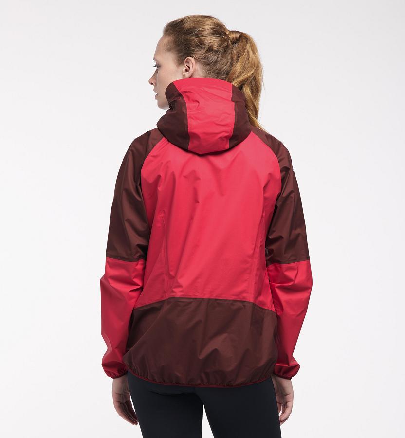 Haglöfs Womens L.I.M Comp Waterproof Jacket Red New Zealand 37165JZKH